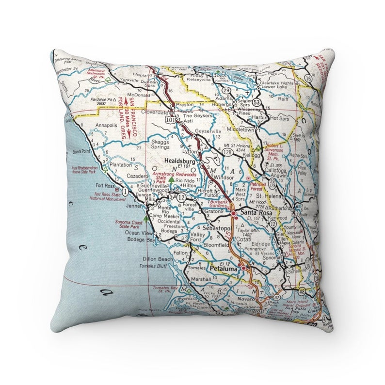 Sonoma Valley California pillow