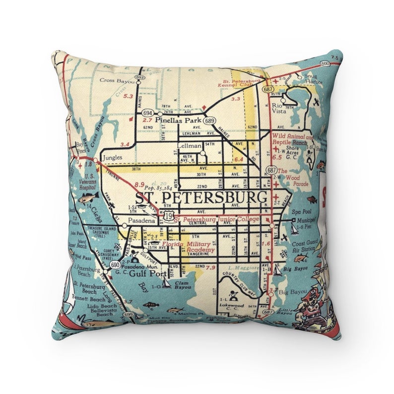 St Petersburg Florida pillow
