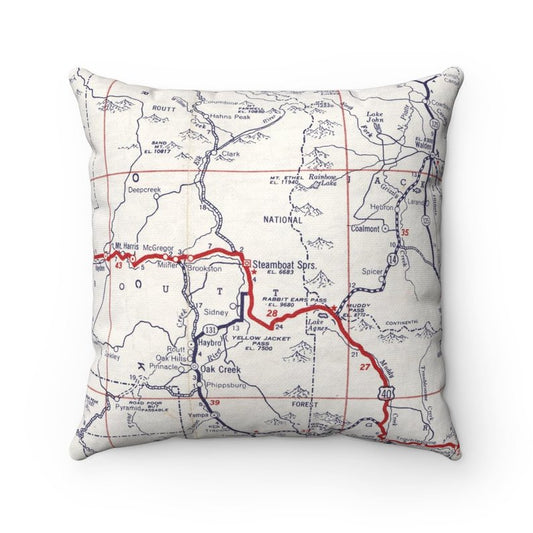 Steamboat Springs Colorado pillow